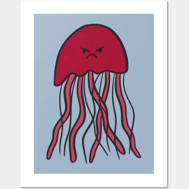 Angry Jellyfish Wall Art by SRSigs